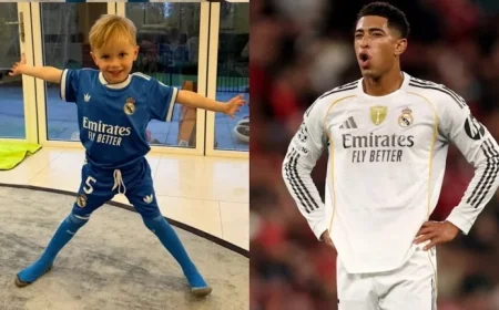 James Maddison’s Son Wears Jude Bellingham’s Real Madrid Kit: A ‘Wise Choice’