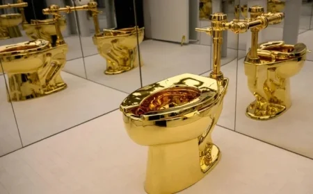 Golden Toilet Linked to Trump Sells for $12.1 Million