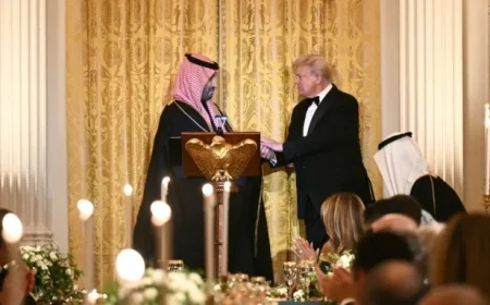 White House Hosts Saudi Crown Prince and 50 Top US Executives