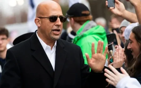 James Franklin Praises Brent Pry’s Vision at Virginia Tech Introduction