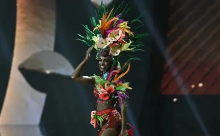Miss Jamaica Falls on Stage at Miss Universe Preliminaries – Shocking Video