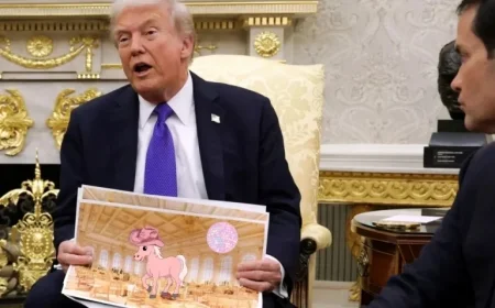 Trump Attends Exclusive ‘Pink Pony Club’ Show at Mar-a-Lago