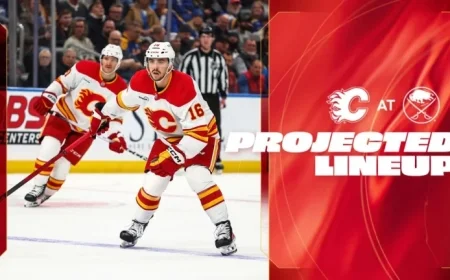 Flames vs. Sabres: Predicted Starting Lineup