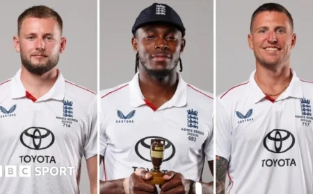 England’s Pace Attack Transforms Under Stokes and McCullum in The Ashes