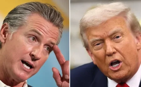 Gavin Newsom Translates Trump’s Interest Rate Rant at Saudi-US Investment Forum