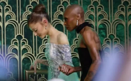 Ariana Grande Explains Frequent Touches with Cynthia Erivo on Wicked Press Tours