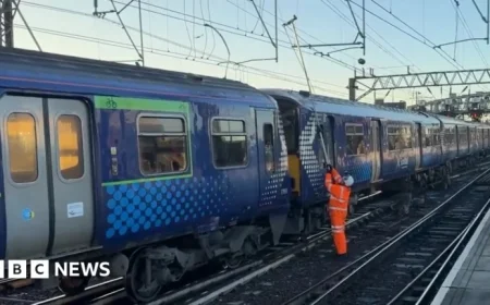 Glasgow Train Services Disrupted Due to Damaged Electric Wires