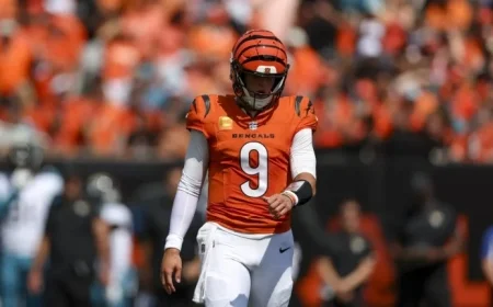 Zac Taylor Uncertain on Joe Burrow’s Sunday Availability