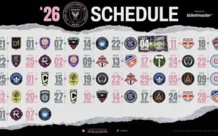 Inter Miami CF 2026 MLS Schedule Released; Home Opener at Miami Freedom Park April 4