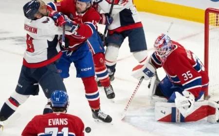 Canadiens Bench Goalie Montembeault Against Capitals
