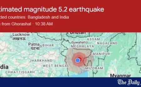 Strong Earthquake Strikes Dhaka