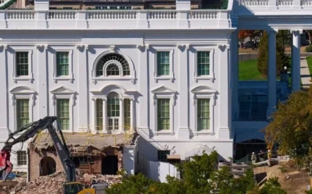 Democrats Winning White House Could Threaten Trump’s Ballroom