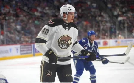 Ilya Protas Leads Hershey Bears in Points, Goals Early in Career