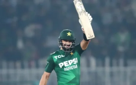 Farhan Shines with 80*; Nawaz’s Three Wickets Preserve Pakistan’s Unbeaten Streak