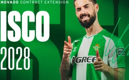 Real Betis Extends Isco’s Contract Through 2028