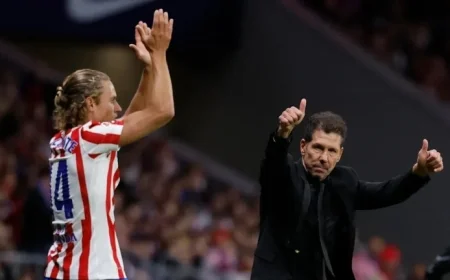 Atlético de Madrid’s Probable Starting Lineup Against Getafe