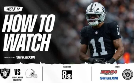 Stream and Watch Raiders vs. Browns Live