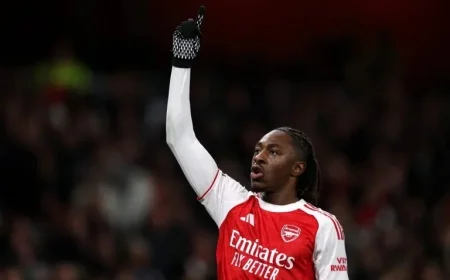 Arsenal Triumphs 4-1: Eze’s Hat-Trick Shines in North London Derby