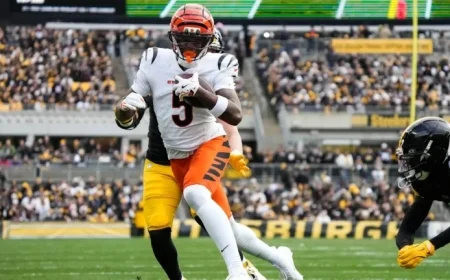 Bengals’ WR Tee Higgins Nears NFL History with One Catch vs. Patriots
