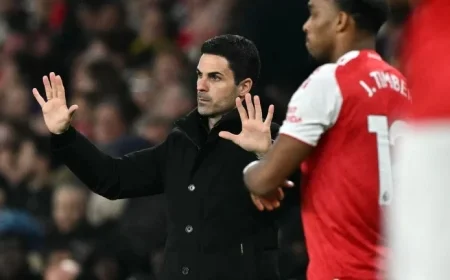 Mikel Arteta Celebrates Arsenal’s Complete Domination in North London Derby