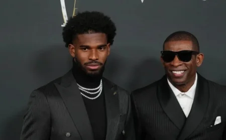 Deion Sanders Joins Shedeur Sanders’ Browns Debut in Las Vegas