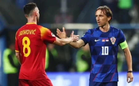 Montenegrin Fans Honor Legendary Luka Modric with Standing Ovation