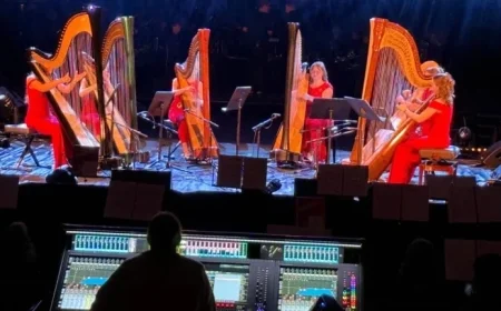 Welsh Music Enchants Royal Albert Hall by Ceredigion Harp Ensemble