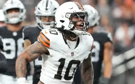 Browns RB Quinshon Judkins Evaluated for Injury in Medical Tent