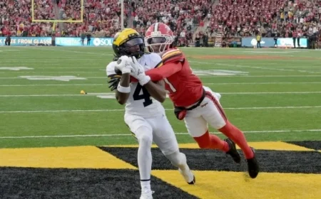 Michigan Freshman Burns Redshirt Against Maryland Terrapins in Football Match