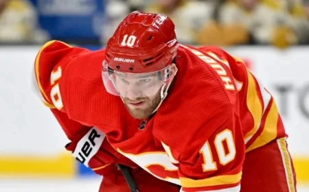 Huberdeau Leads Flames to Victory Against Stars, Showcasing Team Unity