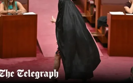Australian Senator Faces Accusations of Racism Over Burka Protest