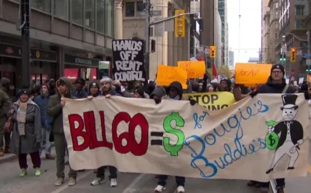 Tenants, Housing Advocates Protest Bill 60 at Queen’s Park