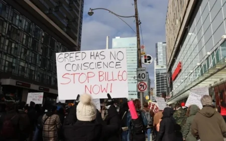 Protesters Target Doug Ford, Demand Renter Protections Against Bill 60