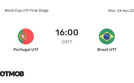 Portugal U17 vs Brazil U17: Live Scores, Predicted Lineups, and Head-to-Head Stats