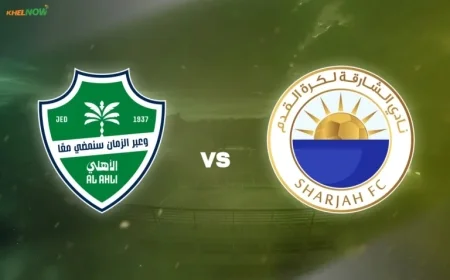 Watch Al-Ahli vs Sharjah Live: AFC Champions League 2025-26 Details