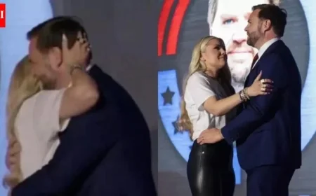 Erika Kirk Refutes Rumors After Viral Hug with JD Vance