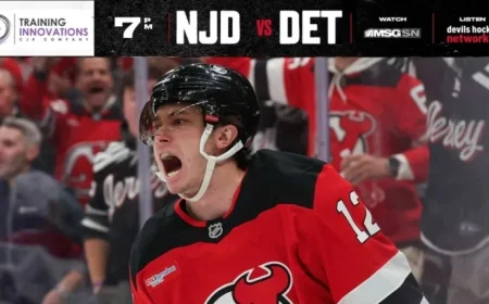 Red Wings Clash with Devils in Anticipated Home Showdown | PREVIEW