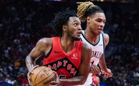 Undermanned Raptors Overcome Nets Late, Extend Winning Streak to Seven