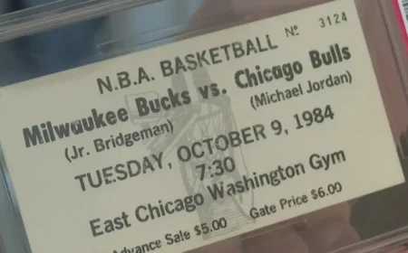 Michael Jordan’s Debut Chicago Bulls Ticket Hits Auction Block