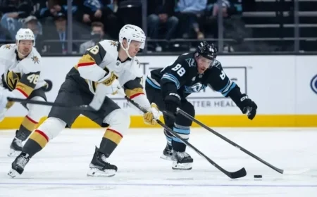 Golden Knights’ Winning Streak Halted by Mammoth in Away Defeat