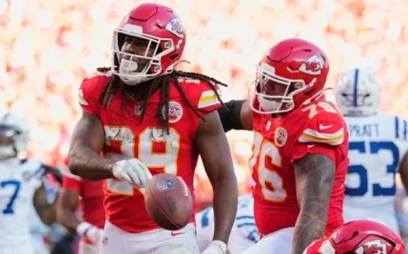 Chiefs’ Offense Leans on Run Game in Overtime Victory Over Colts