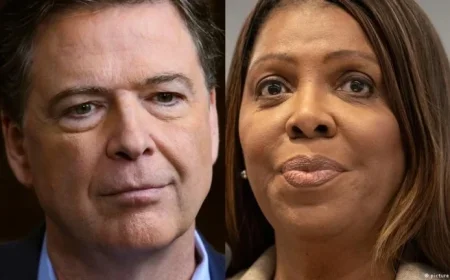 US Judge Dismisses Cases Against James Comey, Letitia James