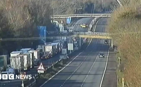M20 Closed Between Ashford and Maidstone After Serious Collision