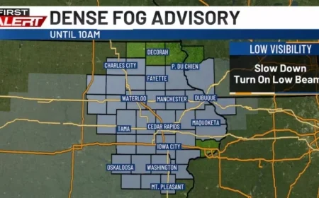 Foggy Morning Transitioning to Colder Temperatures