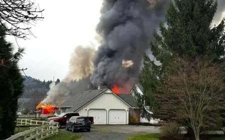 Chilliwack Firefighters Battle Intense Chicken Barn Blaze