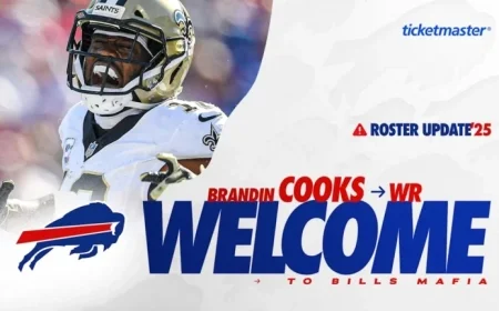 Buffalo Bills Add WR Brandin Cooks to Active Roster