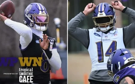 Lamar Jackson and Kyle Hamilton Rejoin Ravens Practice Sessions