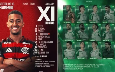 Flamengo Faces Atlético-MG with Mixed Squad; Palmeiras Visits Grêmio with Reserves