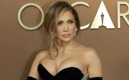 Jennifer Lopez Stuns in Bejeweled Thong Bodysuit at Billionaire Wedding