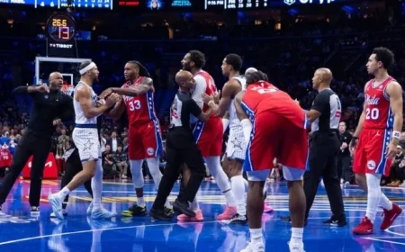 Suggs Ejected, Four Penalized in Magic vs. Sixers Clash